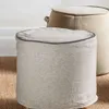 PUFF POLLY - FUNDA LINO CON VIVO en Gris - Butacas, banquetas y puffs, Uruguay | La Iberica, vista 1 de 4