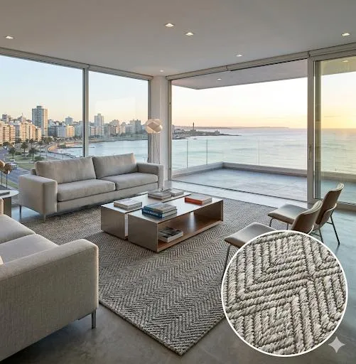 ALFOMBRA ECO TERRA GRIS 1.95 m x 3.00 m en Gris - Textiles, Uruguay | Indrana