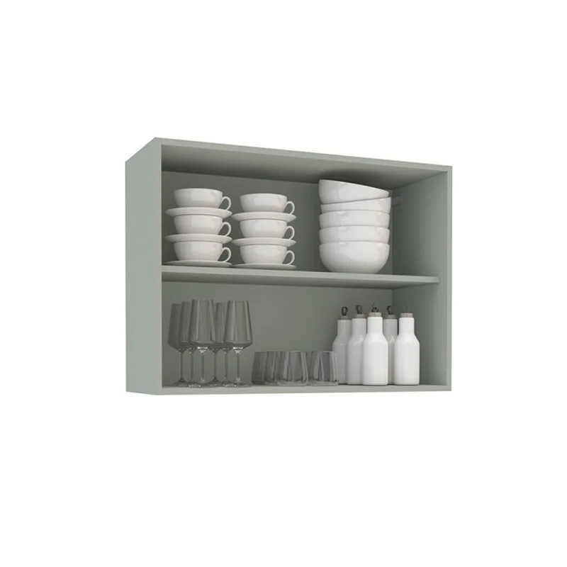 Aereo Modular Alto 2 Puertas Con Estante Mdp en Gris - Muebles, Uruguay | Soy Hogar, vista 3