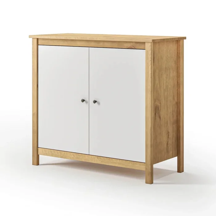 Cómoda 2 Puertas - Línea Maden - Blanco en Blanco - Cómodas, Uruguay | Ecowood, vista 2