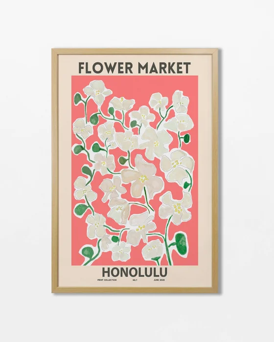 Flower Market - Honolulu - Láminas, Uruguay | La Cuadrería