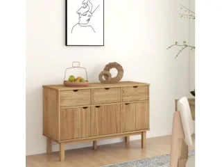 Aparador 3P y 3C Mel/Gris Linea Nordica en Madera Maciza en Madera natural - Aparadores y recibidores, Uruguay | Quesal, vista 11
