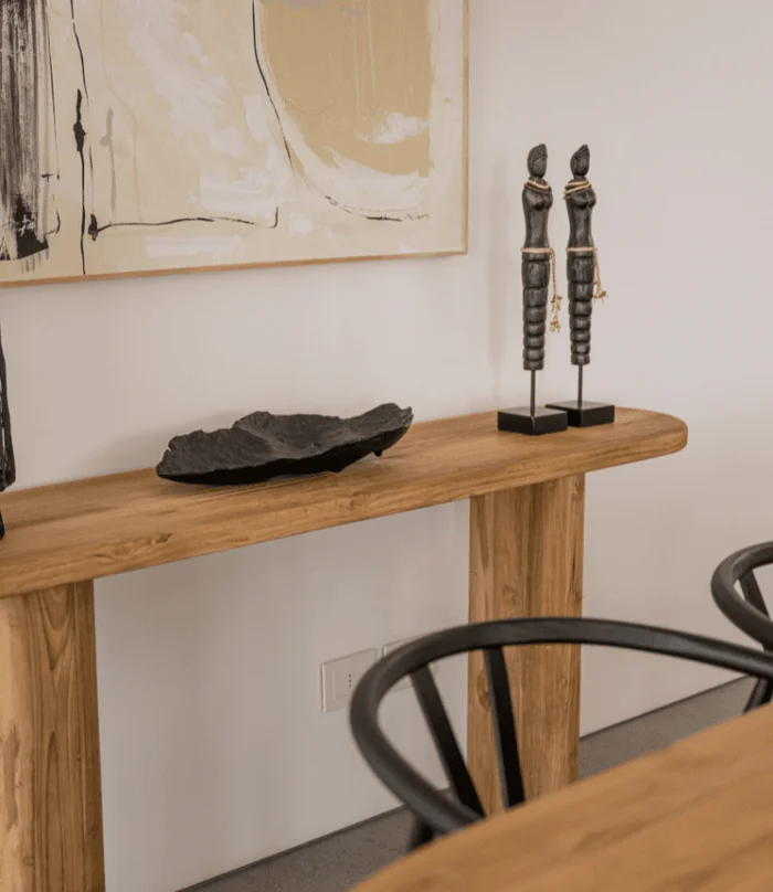 CONSOLA OSIM OVAL TEKA NAT en Madera natural - Aparadores y recibidores, Uruguay | Masinfinito Casa, vista 2