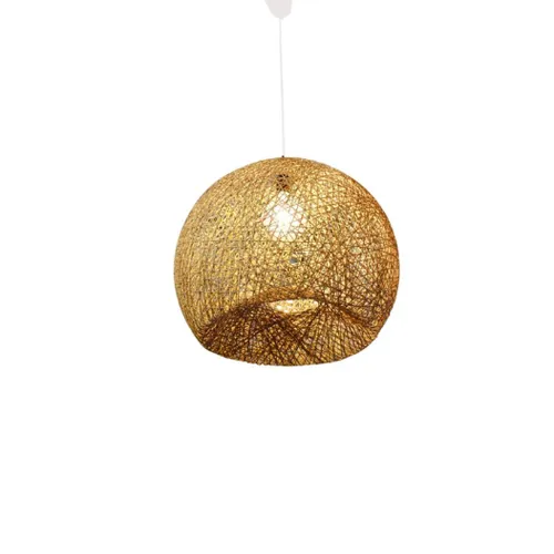 Lámpara De Techo Colgante De Fibras Naturales Hongo 40 cm - Lámparas colgantes, Uruguay | Berna home