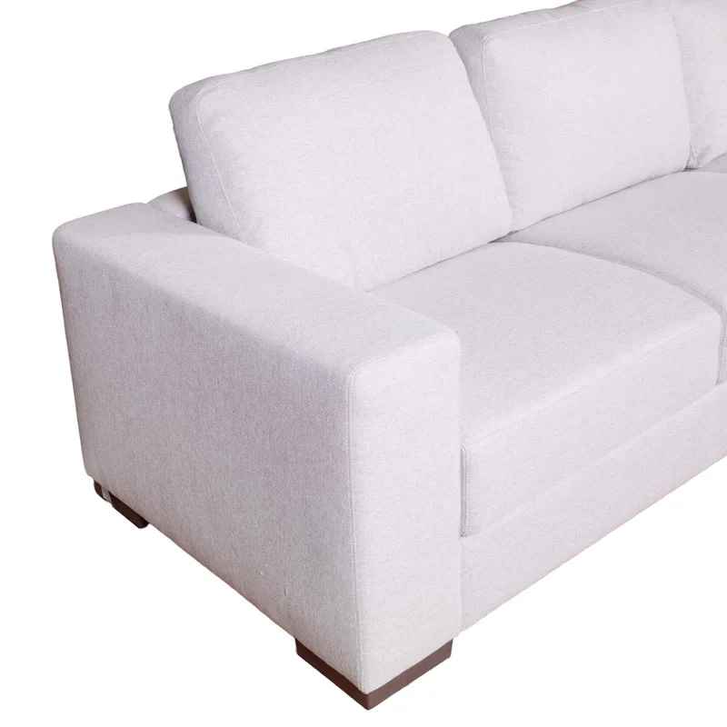 Sofa C/chaise Más De 4 Cuerpos Tela Natural-beige Smart Beige en Beige - Sillones y sofás, Uruguay | Divino, vista 3
