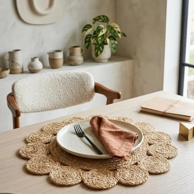 Individual Margarita en Madera natural - Decoración de pared, Uruguay | Indrana