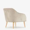 Butaca Bobly de chenilla beige y patas de madera acabado natural en Beige - Butacas, banquetas y puffs, Uruguay | Kavehome, vista 8 de 9