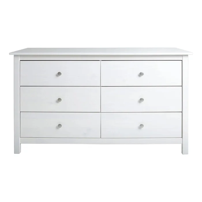 Cómoda 6 cajones Linea Berna - Blanco en Blanco - Cómodas, Uruguay | Nario Hogar, vista 3