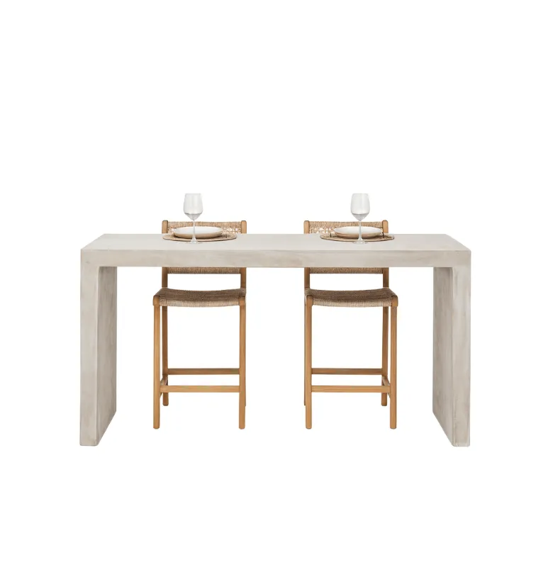 MESA CEMENTO TACOMA 146 CM en Beige - Muebles, Uruguay | Masinfinito Casa