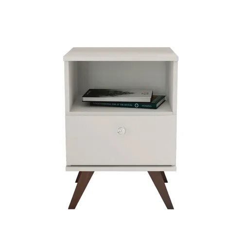 Mesa De Luz Linea Retro Living Dormitorio 1 Cajon Bl Rt3019 - Mesas de luz, Uruguay | Soy Hogar