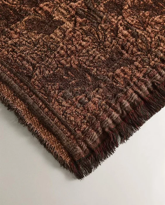 MANTA CHENILLA JACQUARD - Textiles, Uruguay | Zara Home, vista 3