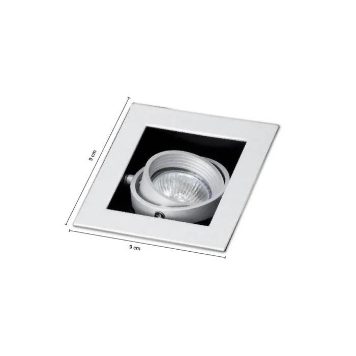 Luminaria Downlight Cuadrado Blanco en Blanco - Lámparas colgantes, Uruguay | Serlux, vista 5