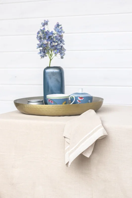 SERVILLETA LISO BEIGE Y CRUDO 50X50 en Beige - Textiles, Uruguay | Sentido Jose Ignacio, vista 3