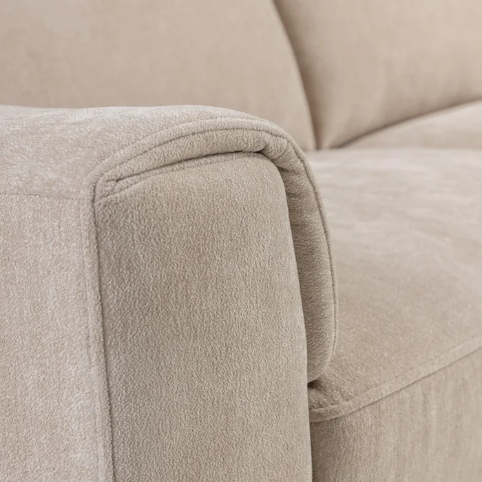 Rinconera Luke - Tela Microfibra - Chaise Derecho - 6686-4 Beige en Beige - Sillones y sofás, Uruguay | Nyr, vista 5