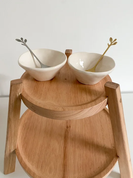 Juego de torre + dos mini bowls + dos cucharas o tenedores en Madera natural - Decoración, Uruguay | Dreams On Time, vista 10