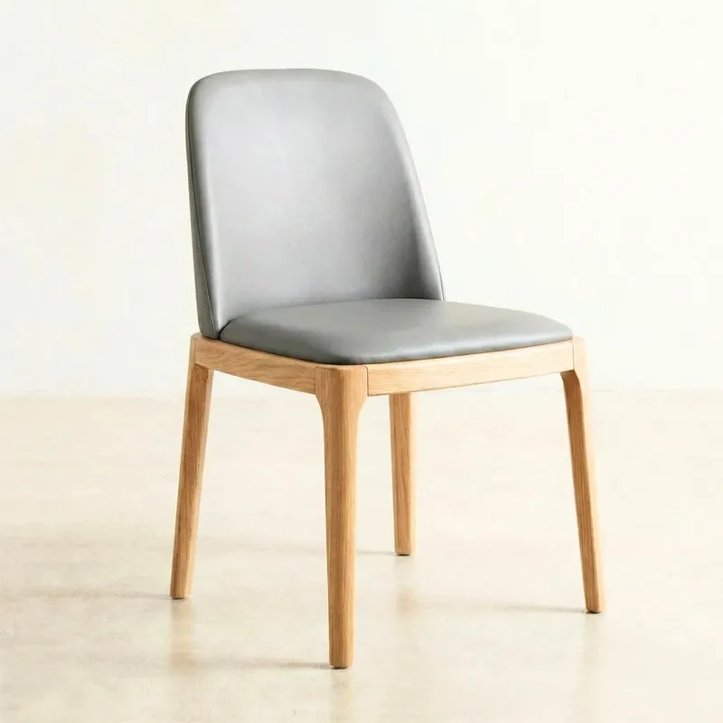 Silla de comedor de madera estilo escandinavo - Línea Serena en Gris - Sillas, Uruguay | Ecowood