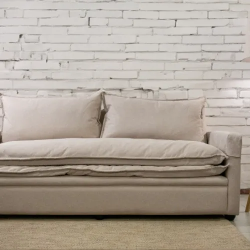 SOFA GENOVA 3 CUERPOS BEIGE en Beige - Sillones y sofás, Uruguay | Alfa Ventas