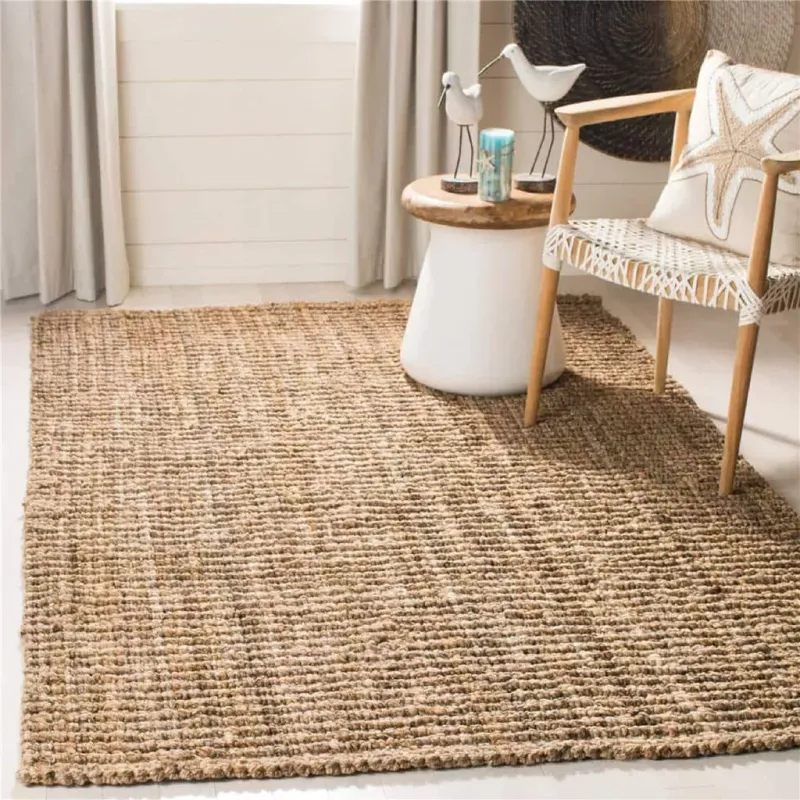 Alfombra de yute (tamaño M) en Madera natural - Textiles, Uruguay | Concetto Casa