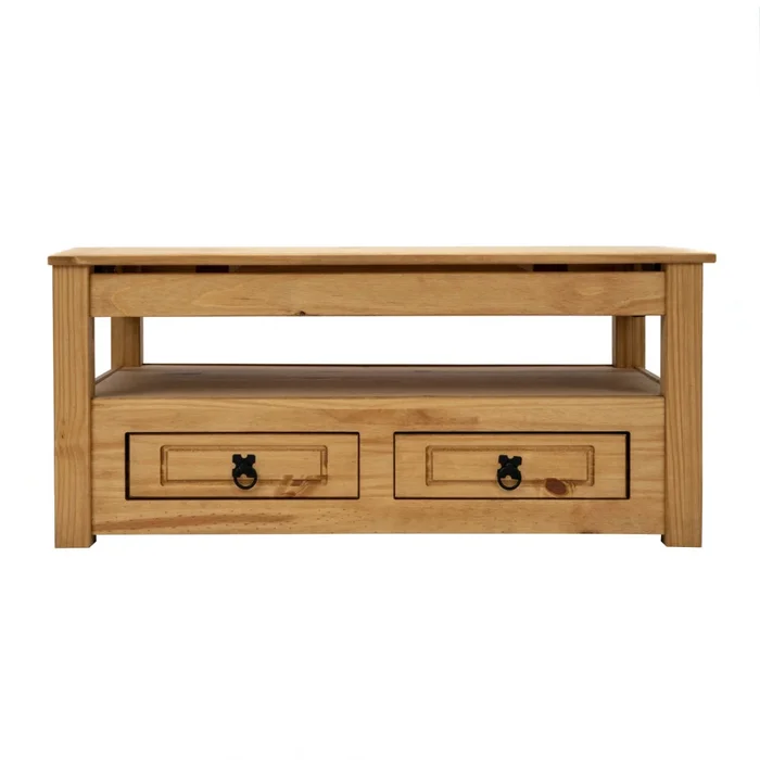 Mesa de Living Articulada - Línea Monterrey - Natural en Madera natural - Mesas de living, Uruguay | Ecowood, vista 4