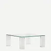 Mesa auxiliar Adularia de cristal templado - transparente 85 x 85 cm en Transparente - Mesas de arrimo, Uruguay | Kavehome, vista 1 de 6