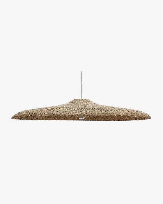 Pantalla para lámpara de techo Cruilles de fibras naturales con acabado natural Ø 100 cm en Madera natural - Lámparas colgantes, Uruguay | Kavehome