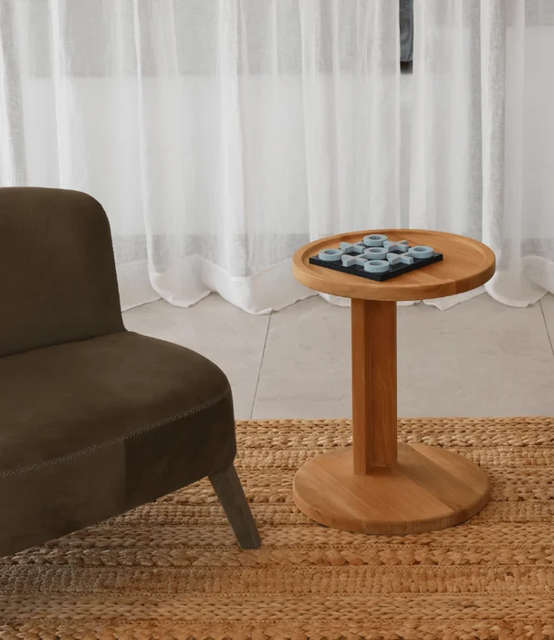 MESA LATERAL MANANTIALES 1P TEKA NAT en Madera natural - Mesas de arrimo, Uruguay | Masinfinito Casa, vista 2