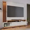 Rack Tv Panel Led Lcd Mueble Living Comedor Humaita en OFF WHITE MATTE/FREIJO - Escritorios y sillas de escritorio, Uruguay | Soy Hogar, vista 9 de 10