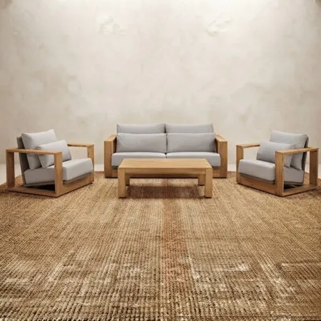 Juego De Exterior Carren en Madera natural - Muebles para el exterior, Uruguay | Aihaus
