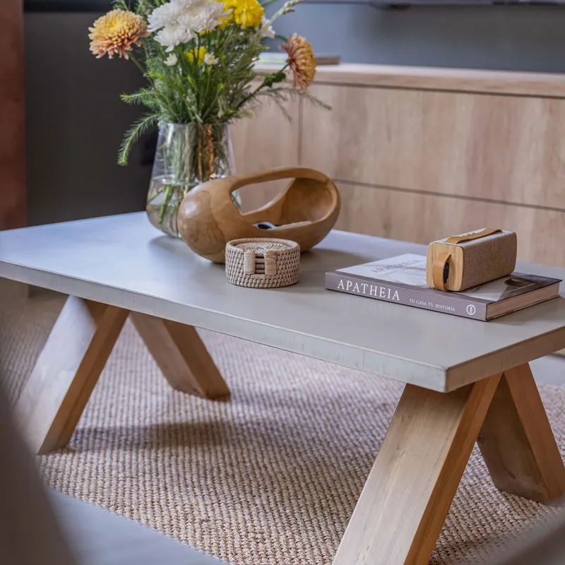 Mesa de Centro HUDSON en Gris - Mesas de living, Uruguay | Mezcla
