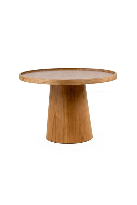 MESA DE LIVING ELARA ALTA CINAMOMO NATURAL 60X60X42H CM en Madera natural - Mesas de living, Uruguay | Vinibel