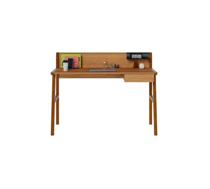 Escritorio Job - Cajón y Estante - Línea Manhattan - Natural en Madera natural - Escritorios, Uruguay | Rústico Hogar, vista 5