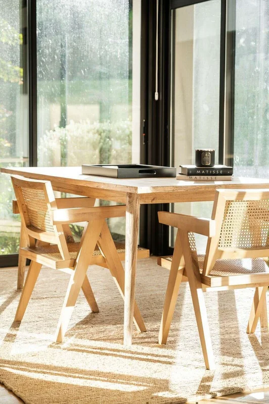 MESA COMEDOR NORDICA - OLMO NATURAL - 1.80 X 0.90 MTS en Madera natural - Mesas de comedor, Uruguay | La Iberica, vista 18
