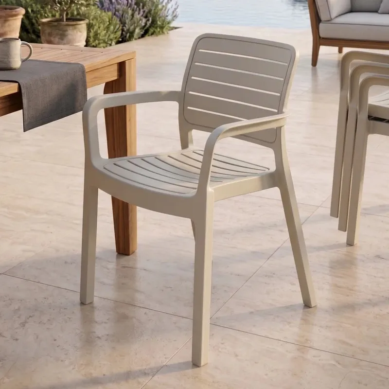 Silla de Exterior Miami - Marrón en Marrón - Sillas, Uruguay | Ecowood