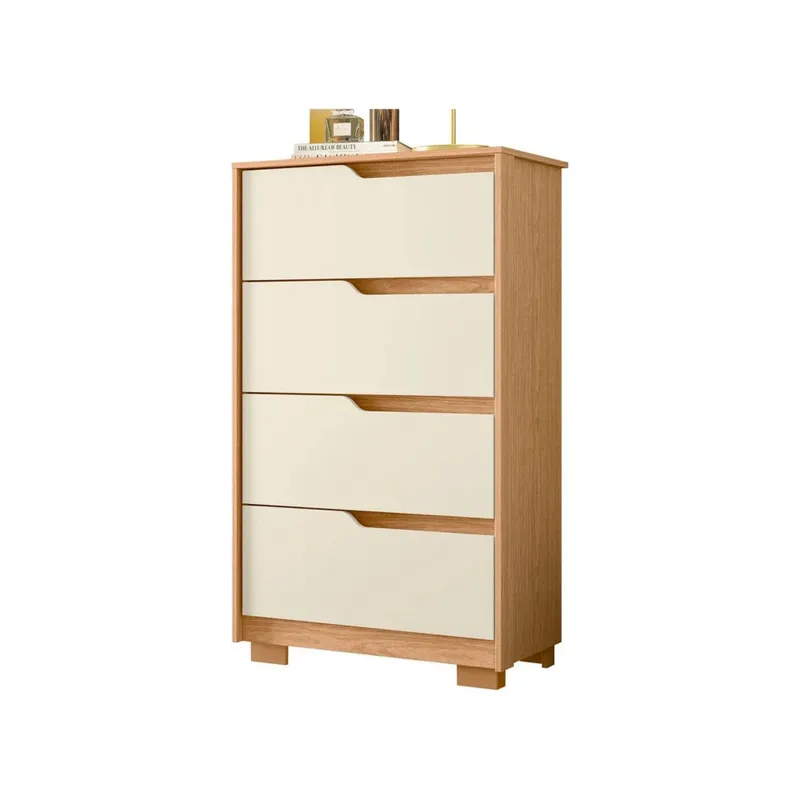Comoda 4 Cajones - Línea FIT - Marrón en Marrón - Cómodas, Uruguay | Ecowood