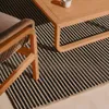 Alfombra Satanca de rayas beige y negras de fibras sintéticas 160 x 230 cm en Multicolor - Muebles para el exterior, Uruguay | Kavehome, vista 2 de 5
