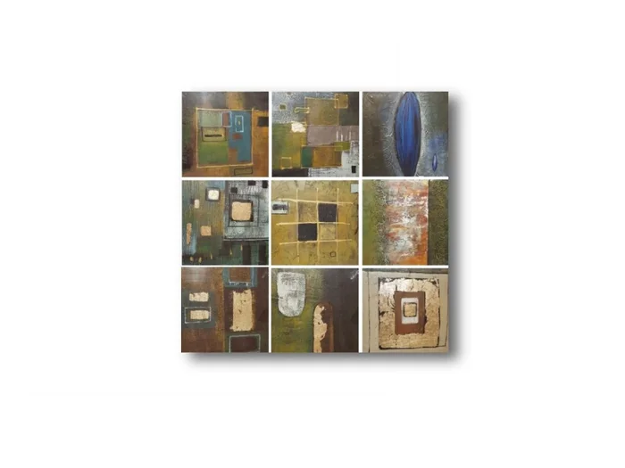 Set x 9 Oleos Decorativos en Multicolor - Decoración de pared, Uruguay | Finkel