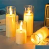 PORTAVELA DE VIDRIO CON VELA LED A PILA 8X8X18CM - Velas y Portavelas, Uruguay | Decohogar, vista 4 de 4
