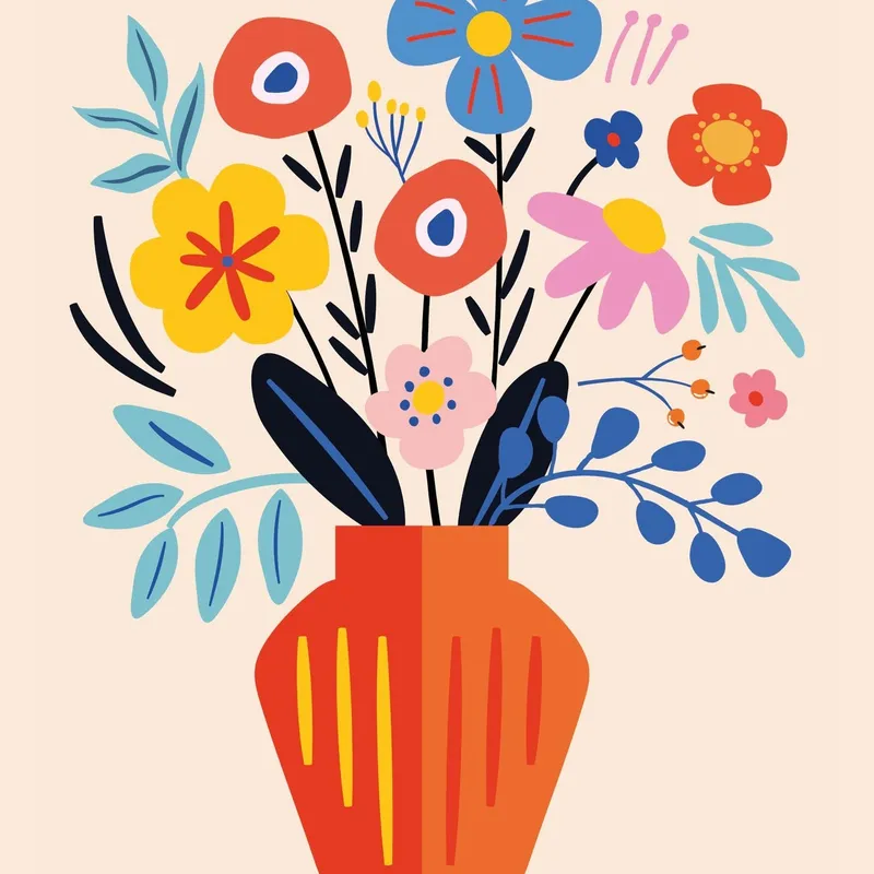 Botanical Pop en Multicolor - Láminas, Uruguay | Mara Estudio