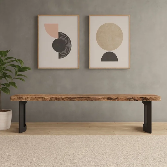 Banco BENT Natural en Madera natural - Butacas, banquetas y puffs, Uruguay | Viasono