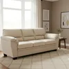 SOFA 3 CUERPOS MODELO ALIAS - 100 % EN CUERO - COLOR PERLA MATE en Off-white - Sillones y sofás, Uruguay | Champagne Home, vista 2 de 5
