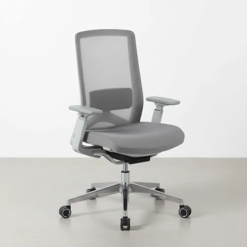 Silla De Oficina Malla-y-metal Gris 2909fx en Gris - Escritorios y sillas de escritorio, Uruguay | Divino