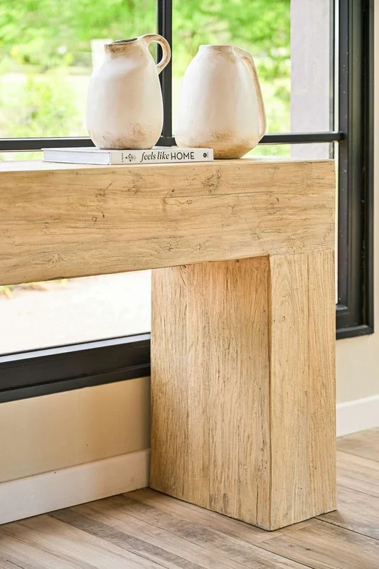 MESA DE ARRIMO / CONSOLA TAURET - 1.80 MTS en Madera natural - Bibliotecas, Uruguay | La Iberica, vista 15