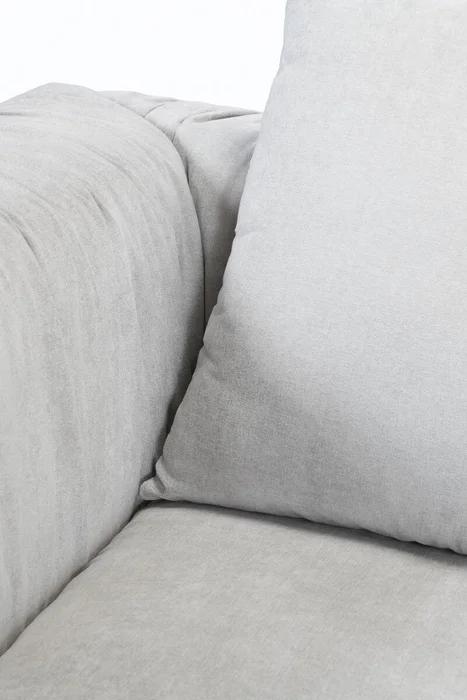 SOFA CORSO CHAISE DER 266X105X80CM (2PIEZAS) TELA GRIS CLARO - Sillones y sofás, Uruguay | Vinibel, vista 3