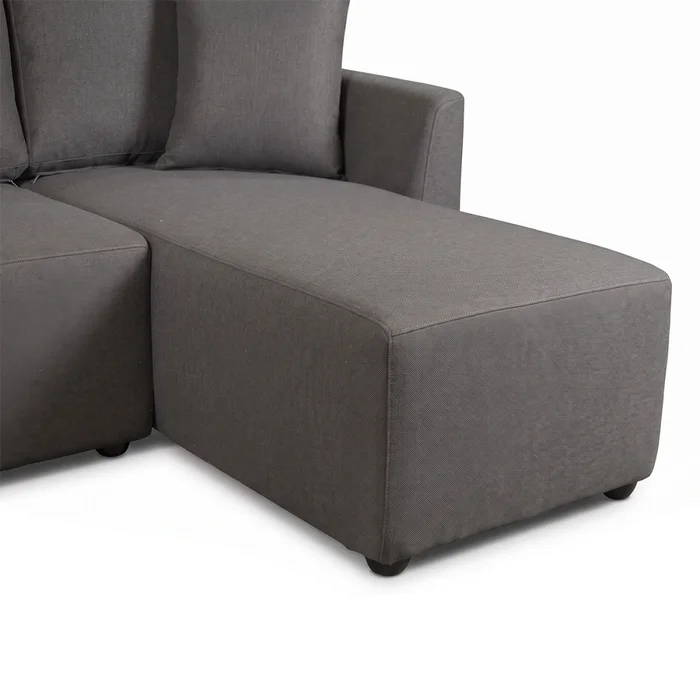 Rinconera Logan - Tela Aquaclean - 3 cuerpos - A fabricar en Gris - Sillones y sofás, Uruguay | Nyr, vista 4