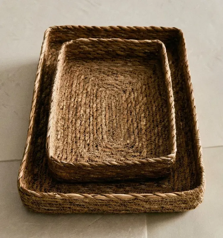 CESTA BANDEJA SEAGRASS - Canastos, Uruguay | Zara Home