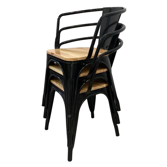 Butaca Tólix C/asiento De Madera en Multicolor - Sillas, Uruguay | Unsi, vista 2