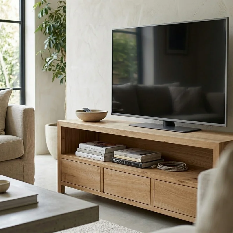 Rack Maracaná en Madera natural - Muebles para TV, Uruguay | Diseno Montevideo, vista 5