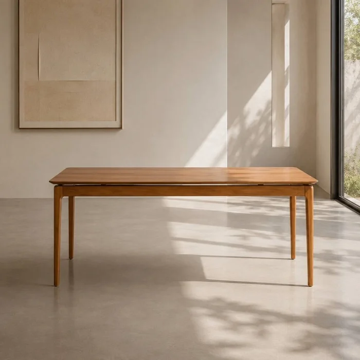 Mesa de Comedor Wind - 140 x 90 - Canela en Blanco - Mesas de comedor, Uruguay | Nyr