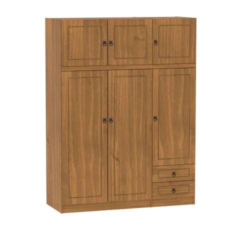 Ropero 6 puertas 2 cajones Linea Naturale en Madera natural - Roperos y placares, Uruguay | La Cueva Muebles, vista 11