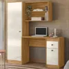 Escritorio Mesa De Estudio Pc Con Estantes Moderno en FREIJO/OFF WHITE - Escritorios y sillas de escritorio, Uruguay | Soy Hogar, vista 7 de 8